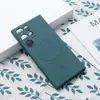 Adequado para Capa de Celular de Silicone Líquido Samsung S26Ultra S25Plus Carregamento Sem Fio Sucção Magnética S22 Capa Protetora Anti-Queda