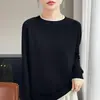Camiseta base de punto de color bloqueado de cuello medio alto transfronteriza para mujer, nuevo top de punto de manga larga para otoño e invierno, elegante y a la moda