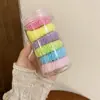 2025 Nuevo Colorido Artístico Liga para el Cabello que No Daña el Cabello, Goma Elástica de Aspecto Elegante para Cola de Caballo, Pequeño Set Fresco para el Cabello