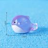 Micro paisajismo creativo lindo ballena pulpo fluorescente luminoso animales marinos accesorios de decoración DIY adornos pequeños de resina