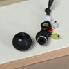 Madera de Ébano Calabaza Baifu Llavero Colgante Sándalo Original DIY Colgante para Pareja Hombre y Mujer Colgante