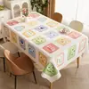 Toalha de Mesa Dopamina, Sem Lavar, Impermeável, À Prova de Óleo, Resistente ao Calor, PVC, Toalha de Mesa para Mesa de Centro, Luxo Leve, High-End, Desenho Animado, Toalha de Mesa para Mesa de Jantar