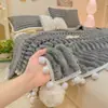 2026 Nuevo Modelo Manta de Felpa Falsa a Rayas Grandes Doble Cara para Ocio al por Mayor, Artesanía 3D, Manta Gruesa para Arroparse, Manta para Siesta