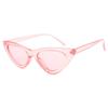 Gafas de sol de moda para mujer cara pequeña ojo de gato transparentes gafas de mar nuevo triángulo gafas de sol Europa y Estados Unidos venta al por mayor
