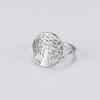 Fabricante de origen anillo de acero inoxidable hueco anillo de árbol frondoso venta caliente europea y americana en stock venta al por mayor garantía de calidad