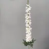 Flores de Delfinio Artificiales Realistas de Alta Calidad para Decoración de Escenas de Boda, Flores Falsas para Paisajismo, Flores Decorativas de Seda Realistas de Gama Alta, Flores Hechas a Mano