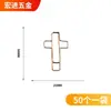 Varios sujetapapeles metálicos creativos, sujetapapeles electrochapados, clips marcapáginas. Producto popular transfronterizo, admite etiquetado y dropshipping