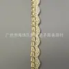 Renda de Corrente com Borda Curva, Pérolas e Strass, para Headwear, Acessórios de Vestuário, Materiais para Roupas DIY, Em Estoque, Atacado