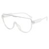 Nuevas Gafas de Sol Personalizadas de Estilo Moderno de Una Pieza con Montura Grande Ins Moda Europea y Americana Gafas de Sol de Media Montura con Montura Metálica Tipo Sapo
