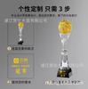 Trofeo de cristal de baloncesto personalizado MVP Competición de juegos infantiles NBA Trofeo de resina creativo Medalla