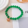 Año del Caballo, Año Zodiacal, Pulsera de Pony, Ágata Roja, Fortuna de Año Nuevo, Pulsera de Cinabrio, Joyería de Mano Grande Roja de Año Nuevo para Mujer