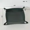 Cesta de Armazenamento Dobrável de PU Porta-Canetas de Couro para Escritório Caixa de Armazenamento de Papelaria Bandeja de Chaves para Entrada Porta-Canetas de Couro no Atacado