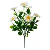 Amazon Transfronterizo Margarita Artificial Ramo Artificial Flores de Plástico Balcón Exterior Sala de Estar Decoración Flores de Mesa