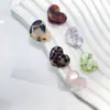 Corazones Pequeños de Melocotón Tintados con Tinta en Forma de Corazón Lindos Materiales para Accesorios DIY de Acetato Pendientes Pinzas para el Cabello Funda de Teléfono Colgante Venta al Por Mayor