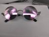 Gafas de sol con montura redonda retro europeas y americanas, de metal con resorte, estilo príncipe, reflectantes, coloridas, estilo steampunk para hombre.