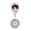 Reloj de Dibujos Animados Extensible Retráctil Colgante de Niña Linda para Enfermera Reloj Luminoso Médico de Pecho Reloj de Bolsillo Portátil para Llevar