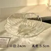 Prato de Frutas de Vidro, Luxo Leve, High-End, para Uso Doméstico, Mesa de Centro da Sala de Estar, Sensação de Alta Classe, Cesta Exquisita de Cristal para Exibir Doces e Lanches