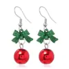 Brincos de Natal Estilo Novo Europeu e Americano, Árvore de Natal Personalizada e Fashion, Floco de Neve, Sino, Brincos e Acessórios Fashion de Flamingo