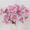 Flor Artificial Hortensia Morada Rosa Flor Artificial Decoración Arreglo Floral Sala de Estar Decoración Boda Diseño Auditorio Flor Falsa Fábrica Venta al Por Mayor
