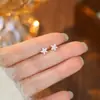 Pendientes de Estrella de Mar Estilo Coreano S999 de Plata Pura para Mujer, Pendientes Dulces, Únicos, Delicados, Suaves y Exquisitos para Venta al por Mayor