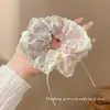 Scrunchie Grande de Tecido Novo Estilo 2026, Acessório de Cabelo Coreano Versátil Estilo Preguiçoso, Lenço Quadrado Oversized, Acessório de Cabelo de Alta Qualidade