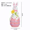 Decoraciones de Pascua de Nuevos Productos Transfronterizos Lindos Conejitos de Ins Huevo de Pascua Adornos de Resina Regalos para Fiestas en Casa