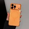Adequado para iPhone 18 Pro Max, capa de telefone magnética com acabamento fosco, capa protetora anti-queda de quatro cantos Apple 17 15