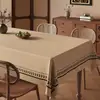 Toalha de Mesa Retrô Francesa 2026 Novo Estilo Impermeável e à Prova de Óleo Toalha de Mesa Sem Lavagem Luxo Leve Mesa de Centro de Alta Qualidade