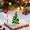 Série Árvore de Natal Insígnia de Liga de Zinco Broche Simples em Formato de Natal Múltiplos Estilos Pequenos Pins Fofos Fabricante Atacado