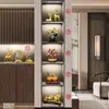 Decorações de Armário de Vinho para TV Estilo Chinês Novo de Ponta Luxo Leve 2025 Novo Sala de Estar Entrada da Casa Presente de Inauguração