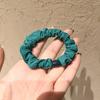 Anillo para el cabello con base elástica de cuerda y cubierta de cuero, color fluorescente, plisado de seda de hielo, para primavera y verano, de Corea del Sur, Dongdaemun