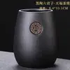 Conjunto Seis Cavalheiros de Ébano para Cerimônia do Chá Acessórios para Conjunto de Chá Kung Fu Ferramentas Completas para Fazer Chá Seis Cavalheiros Porta-Chá Colher Faca de Chá