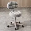 Taburete de Belleza, Taburete Giratorio Ajustable para Salón de Belleza, Taburete de Peluquería, Taburete Redondo para Barbería, Silla Redonda para Maquillaje en Casa