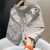 Novos shorts de trabalho respiráveis de verão estilo americano, secagem rápida para homens, calças versáteis casuais de corte solto, calças de praia esportivas de comprimento médio, estilosas