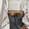 Nuevo Cinturón 2024 para Mujer Hebilla de Pin Nicho Versátil Moda Jeans con Estilo Coreano Delgado de Gama Alta