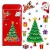 Ct493-497 Imán para Refrigerador de Árbol de Navidad Transfronterizo Papá Noel Reno Muñeco de Nieve Decoración Navideña Pegatina Magnética de PVC