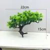 Sala de Estar Artificial Individual Pino de Bienvenida Plantas Verdes Falsas Pino Tuya Pino en Maceta Rocalla Paisajismo Arreglo Floral Adornos Pequeños Decorativos