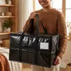 La bolsa tejida más vendida de Amazon, de gran capacidad, engrosada, impermeable y a prueba de polvo, bolsa para mudanzas, bolsa de almacenamiento, bolsa de embalaje hecha de material PP