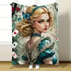 Mantas Infantiles de Dibujos Animados Serie Princesas Disney, Engrosadas, Suaves y Cómodas de Franela, Venta al por Mayor Personalizada Transfronteriza