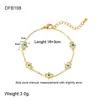 Colección de liquidación de juegos de joyería transfronterizos: collar, pulsera, pendientes, cadena para la clavícula de acero inoxidable chapado en oro de 18 quilates, lujo ligero y de alta gama