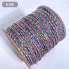 Hilo de Algodón Enrollado a Mano de Eje Grande de 95 m de Xizang Seleccionado Cuidadosamente Hilo de Rudraksha Cuerda Colorida Pulsera de Cuentas de Buda Hilo Wenwan Cuerda de Algodón Enrollada a Mano