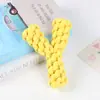 Fornecimento Exclusivo Transfronteiriço de Brinquedos de Mastigar para Cachorros Duráveis e Resistentes à Mordida, Brinquedos para Pets com Nós, Brinquedos de Dentes para Limpeza de Cachorros Tecidos para Pets