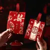 Caixa de Doces Chinesa de Mão para Casamento Sacola de Doces de Noivado Caixa de Presente de Casamento Caixa de Doces de Lembrancinha