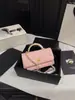 Nuevo Modelo 2025 Bolso Acordeón con Asa de Caviar Inspirado en Chanel, Bandolera de Hombro Único de Moda Versátil Bolso de Cadena Acolchado de Cuero Genuino