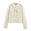 Ropa de mujer transfronteriza al por mayor 2026 otoño nuevo estilo europeo y americano moda chaqueta de alta gama con bordado hueco 7838206