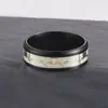 Joyería al por mayor: anillo luminoso de acero inoxidable, anillo de pareja de acero de titanio con ECG, accesorios europeos y americanos, anillo del amor