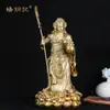 Estátua de Cobre de Guan Gong com Tigela de Tesouro Yang Tong Ji, Ornamento de Guan Gong em Pé, Artesanato de Guan Gong com Pepitas de Ouro e Dinheiro, Fabricante