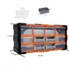 Caja de almacenamiento de pared para componentes electrónicos, gabinete de cajones a prueba de humedad, caja volcable de tapa abierta, cesta de material, plástico engrosado, duradera, tamaño grande
