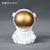 Estilo INS Astronauta Dourado Prateado Boneco Astronauta Enfeites Tema Planeta do Universo Decoração de Bolo