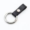 Primeira camada de couro de vaca chaveiro novo masculino carro chaveiro metal chaveiro mola anel chaveiro atacado